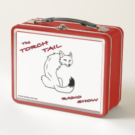 トーチテール&レッドメタルランチB上のコヨーテの跳躍 メタルランチボックス