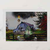 *~*トーチハンドスカルハロウィーンカード (正面/裏面)