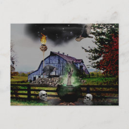 *~*トーチハンドスカルハロウィーン ポストカード