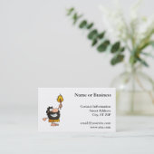 トーチバーベキュー付きキャビマン 名刺 (スタンド正面)