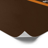 トーチリリーレッド熱いトランプのポーカー花クローズアップ写真 ポスター (角)