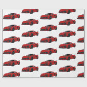 トーチレッドC8コルベット車の手引き ラッピングペーパー (フラット)