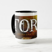 トーチ15のoz。 覆いのマグ マグカップ (正面左)