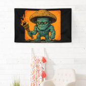 トーチ＆テンパー-キノコの獣 横断幕 (インサイチュ)