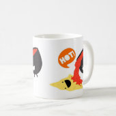 トーティーヤおよびサルサのおもしろいで熱い冗談 コーヒーマグカップ (正面右)