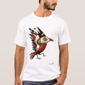 トーテミックバード - 抽象的な部族のシンボル Tシャツ (正面)
