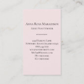 *~*トーテムアイムーンフローラ星学霊気ヨガ 名刺 (裏面)