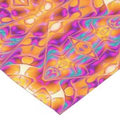 トーテムピンクアステカイエロークロスランナー ショートテーブルランナー (コーナー)