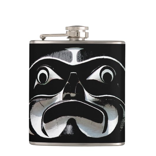 トーテムフラスクカスタムバンクーバートーテムドリンクフラスコ フラスク (正面)