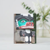 トーテムポールのクローズアップ ポストカード (スタンド正面)