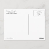 トーテムポールのクローズアップ ポストカード (裏面)