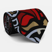 トーテムポールのタイブレード ファースト・ネイションズアート タイ ネクタイ (ロール)