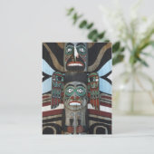 トーテムポールのポストカード ポストカード (スタンド正面)