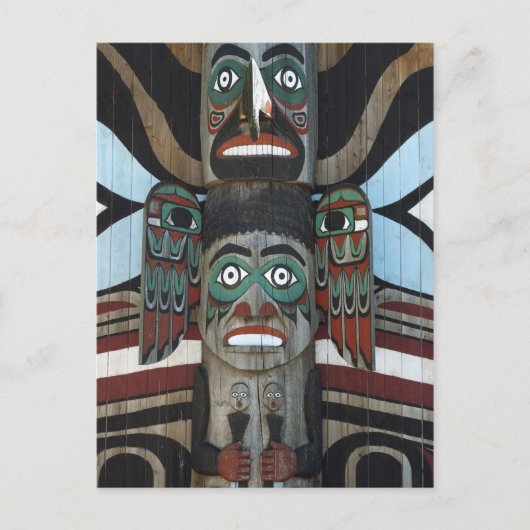 トーテムポールのポストカード ポストカード (正面)