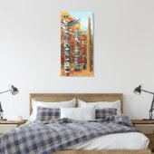 トーテムポールの絵画 キャンバスプリント (インサイチュ (寝室))