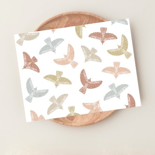 トーテムポールの鳥 民俗芸術 ポストカード