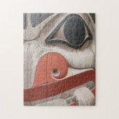 トーテムポールアットハイダ伝統センター博物館 ジグソーパズル (縦)