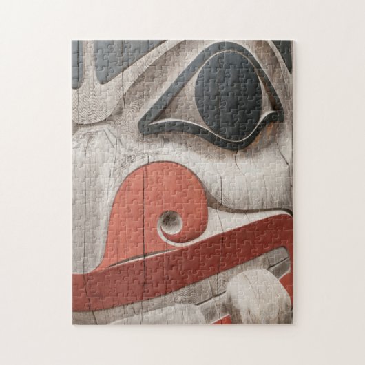 トーテムポールアットハイダ伝統センター博物館 ジグソーパズル (縦)