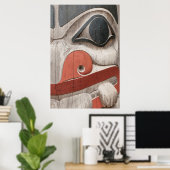 トーテムポールアットハイダ伝統センター博物館 ポスター (ホームオフィス)