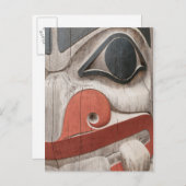 トーテムポールアットハイダ伝統センター博物館 ポストカード (正面/裏面)