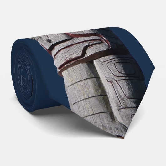 トーテムポールタイズファースト・ネーションズトーテムタイネクタイ ネクタイ (ロール)