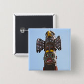 トーテムポールボタン 缶バッジ (正面&裏面)