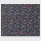 トーテムポールラッピング紙先住民アートギフト紙 ラッピングペーパー (フラット)