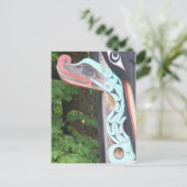 トーテムポール詳細 ポストカード (スタンド正面)