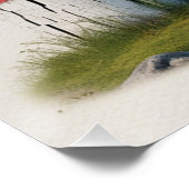 トーテムポール野生生物アートとグリズリーベア ポスター (コーナー)