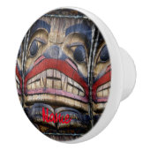 トーテムポール顔サンダー_コーブ セラミックノブ (右)