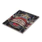 トーテムポール顔サンダー_コーブ タイル (側面)