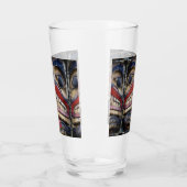 トーテムポール顔サンダー_コーブ タンブラーグラス (左)