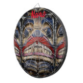 トーテムポール顔サンダー_コーブ ダーツボード (正面右)