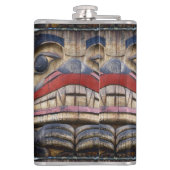 トーテムポール顔サンダー_コーブ フラスク (裏面)