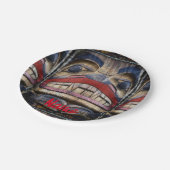 トーテムポール顔サンダー_コーブ ペーパープレート (アングル)