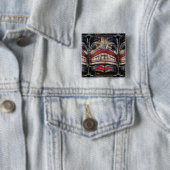 トーテムポール顔サンダー_コーブ 缶バッジ (インサイチュ)