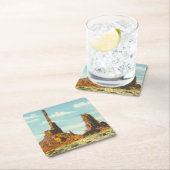 トーテムポール スクエアペーパーコースター (インサイチュ)