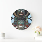 トーテムポール ラージ壁時計 (ホーム)