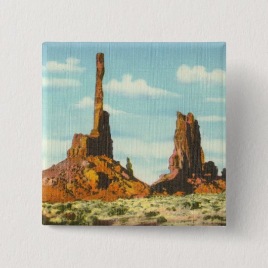 トーテムポール 缶バッジ (正面)