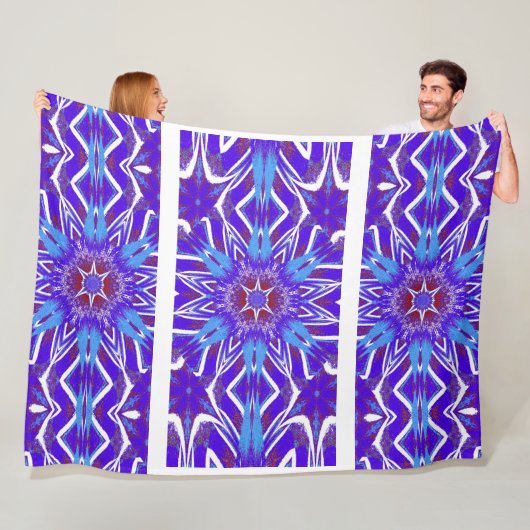 トーテムワイルドフラワー10 フリースブランケット (インサイチュ)