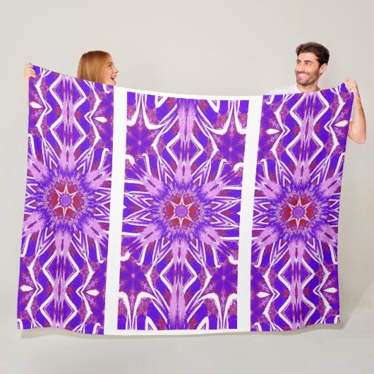 トーテムワイルドフラワー11 フリースブランケット (インサイチュ)