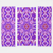 トーテムワイルドフラワー11 フリースブランケット (正面(横))