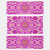 トーテムワイルドフラワー12 フリースブランケット (正面)