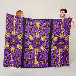 トーテムワイルドフラワー1 フリースブランケット