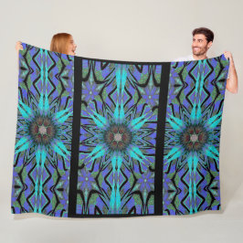 トーテムワイルドフラワー2 フリースブランケット