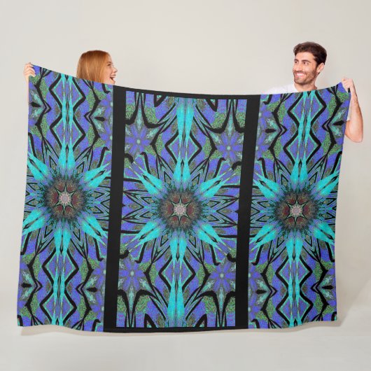 トーテムワイルドフラワー2 フリースブランケット (インサイチュ)