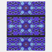 トーテムワイルドフラワー3 フリースブランケット (正面)