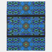 トーテムワイルドフラワー5 フリースブランケット (正面)