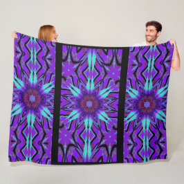 トーテムワイルドフラワー9 フリースブランケット