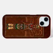 トーテム先住民アメリカフォークアート Case-Mate iPhoneケース (裏面 (横))